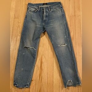 Chimala Selvedge Japanese Denim • Vintage Straight Leg in Medium Distress